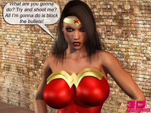 This 3D wonder woman really has some nice BIG tits!