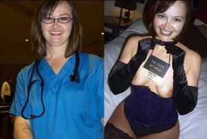 Nurse on and off duty..