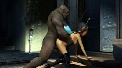 Juicy Wet Fairy fucks hobo hard and ends in a golden shower 2 3D