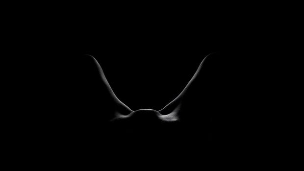 black and white