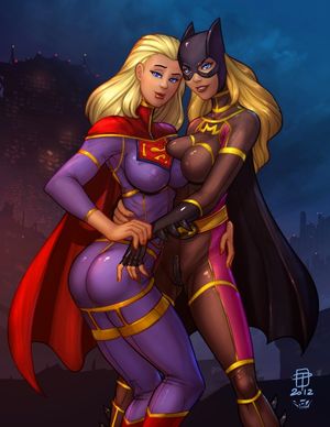 Supergirl and Batgirl showing off new outfits!