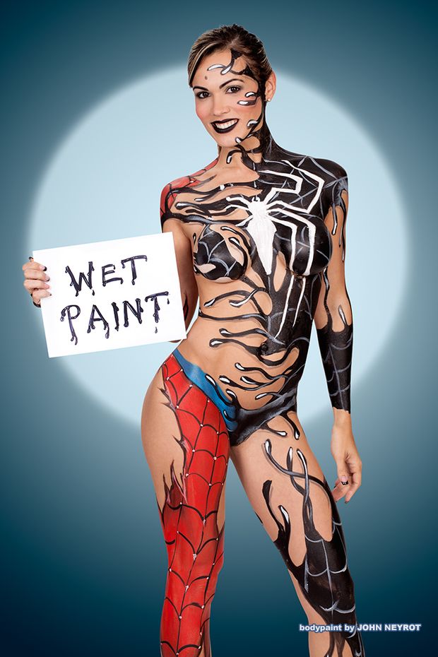 john neyrot body painting swimsuit models