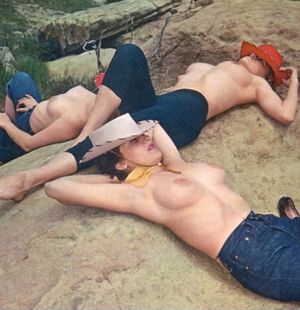 Cowgirls resting