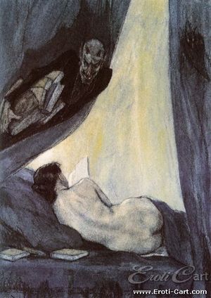 The Librarian felician Rops