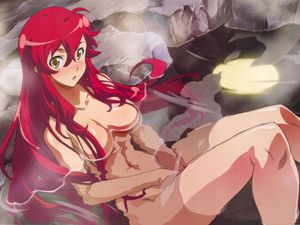 hentai moon bathing tengen toppa gurren lagann outdoors yoko littner rivers 1000x707 wallpaper