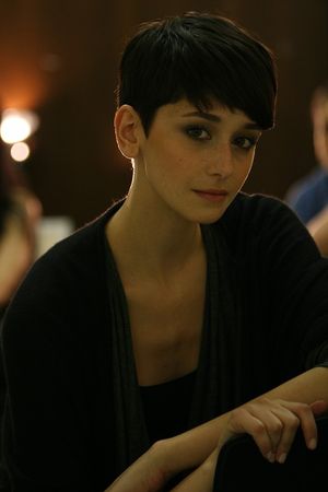 Short haired brunette