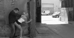 Fucking in an alley