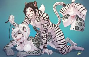 snow leopard getting it up the ass
