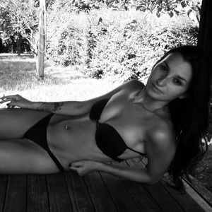 bikini brunette girl