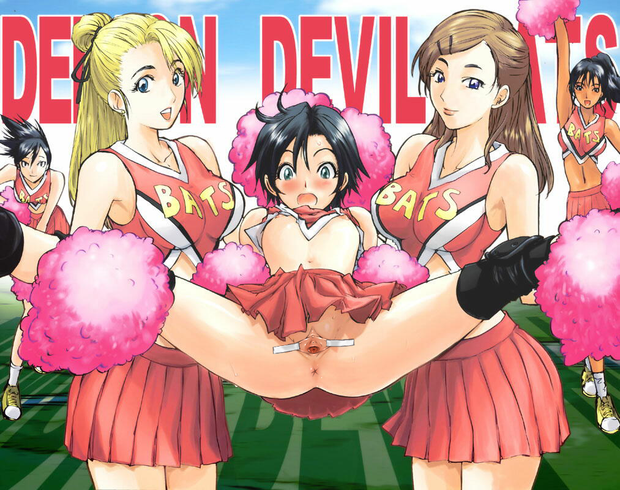 Taki Suzuna de la série Eyeshield 21 écarte les jambes bien grand, dessiné par Konkitto.
