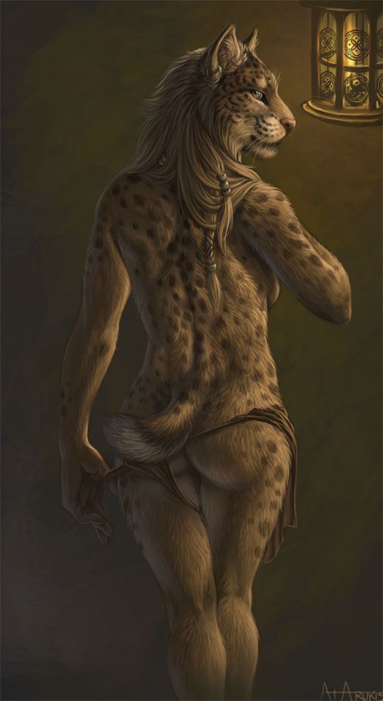 lynx stripping out of her panties
