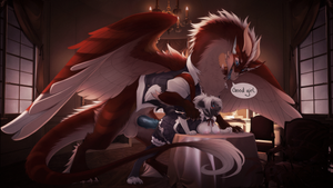 dragon boning busty furry chick