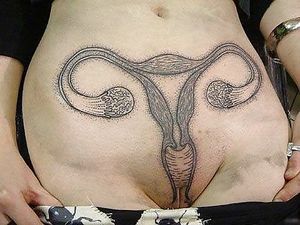 Diagram of a Vagina Tattoo