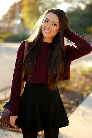 College age hottie hanging out