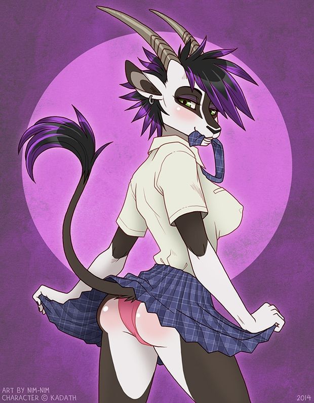 gazelle showing off her ass