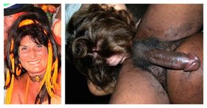 MATURE SLUT LICKING BLACK ASS