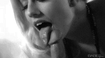 licking dick gif