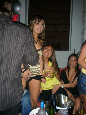 Her bf got there to find them sloppy and asking for a fucking.