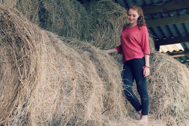 Gorgeous and graceful young french redhead teen