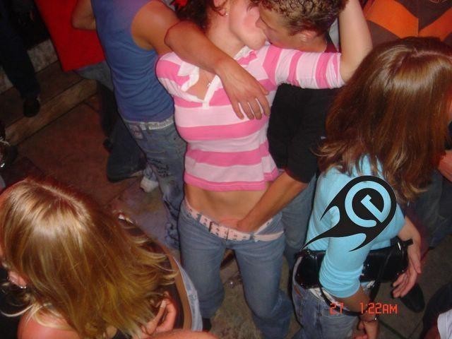 If you don't open your eyes then there's no shame in getting fingered on the dancefloor.