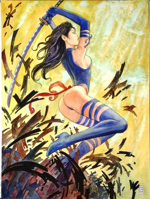 One of the Marvel girls by Manara