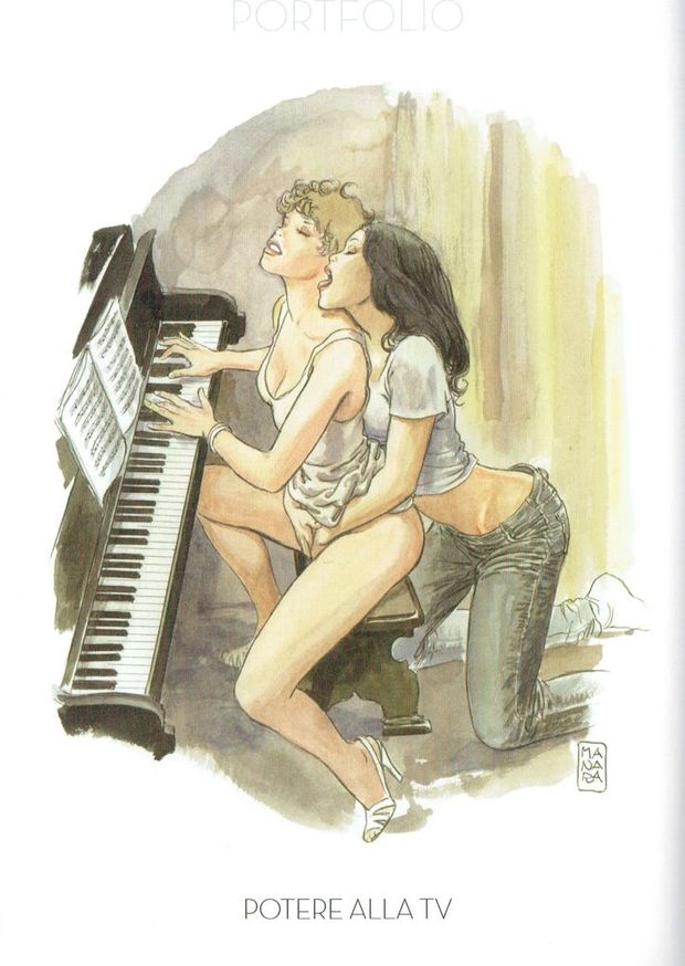 Milo Manara - Vol. 14, Potere alla TV-136
