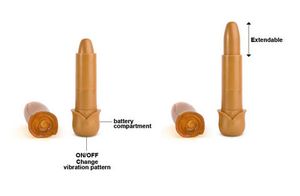 Blooming Gold Rose 6x Discreet Lipstick Vibrator
