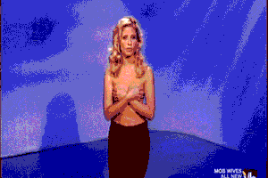 Sarah Michelle Gellar holding her boobs - Holding Your Own Boobs Magazine