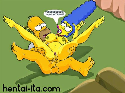 Homero y Marge Abierta Cogiendo