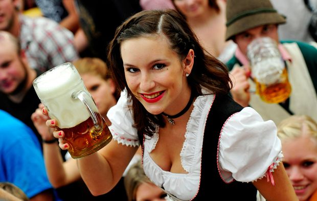 Beers and cleavage
