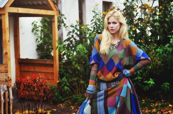 Gorgeous blonde outside