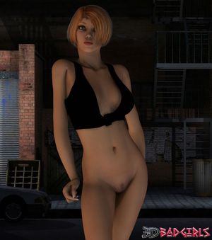 Nasty 3D emo girl Daranelle stripping sexy lingerie for you