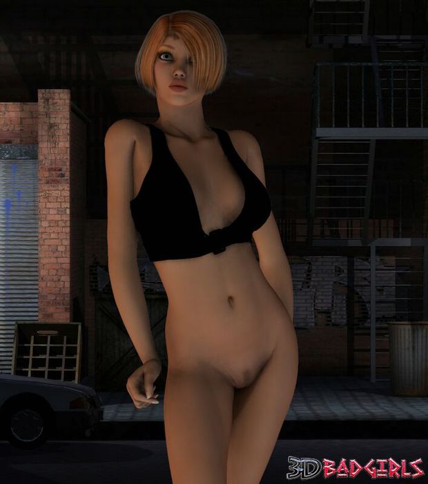 Nasty 3D emo girl Daranelle stripping sexy lingerie for you