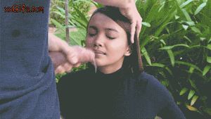 Latina babe gets faceful cum