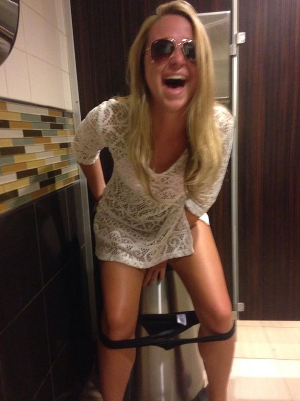 in the trash