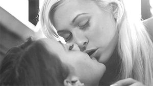 Blonde and brunette [gif]