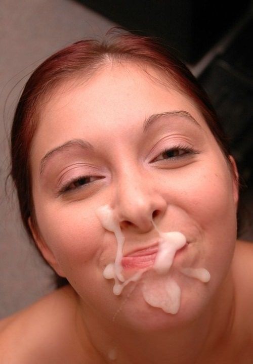 Cum on lips