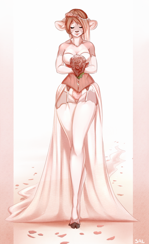 blushing bride
