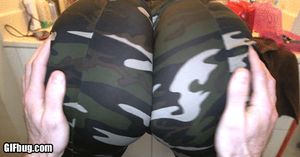 Phat ass twerking in yoga pants