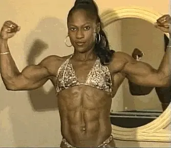 huge biceps and ripped abs