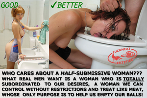 Regardez moi cette trainée lecheuse de chiottes !!!