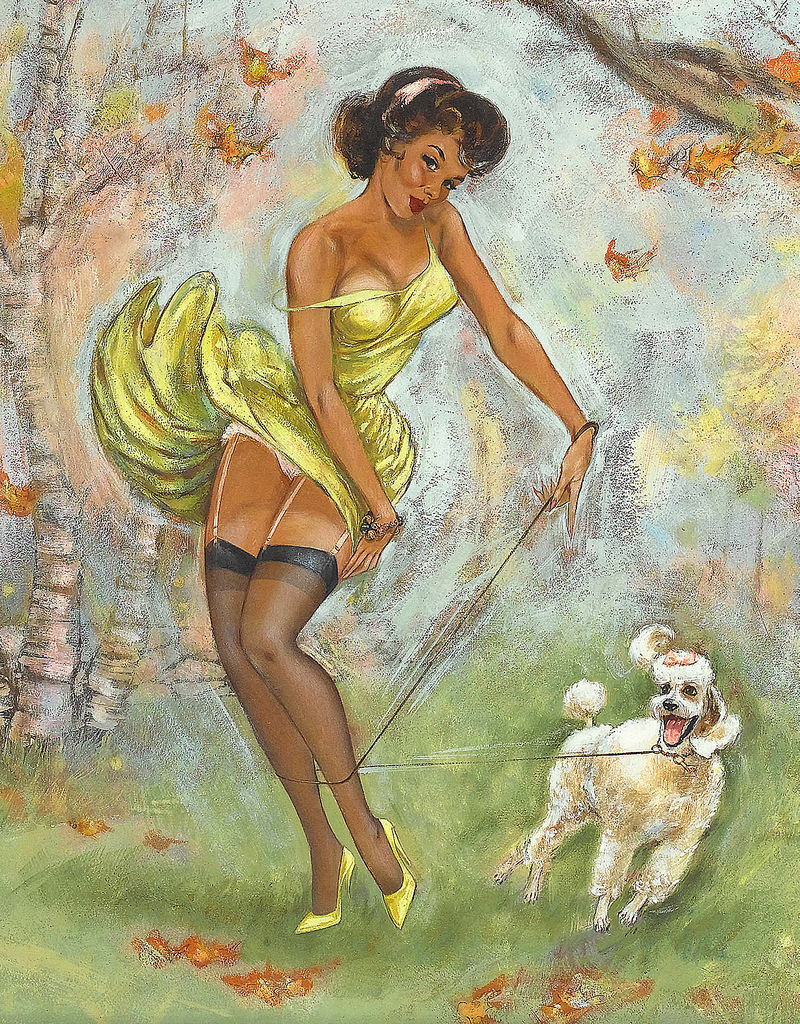tangled in the leash