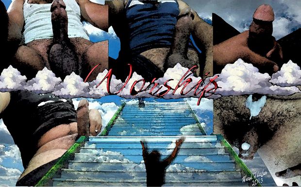 Graphic Artwork I Did For A Man To Show How His Cock Should Be Worshiped