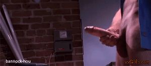 Shooting my big load of cum across the room at work.gif