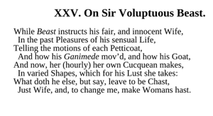 Sonnet XXV, Ben Jonson