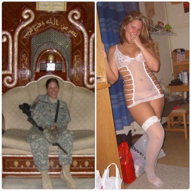 Another army girl giving up the pussy in Iraq