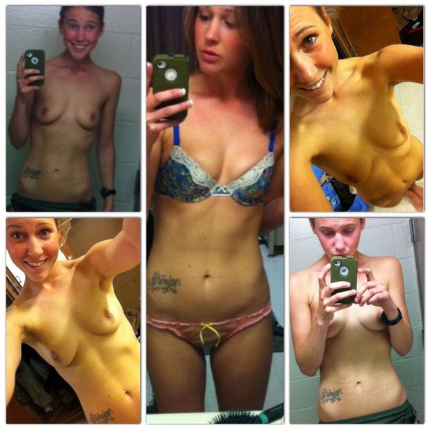 Petite Marine showing her awesome body