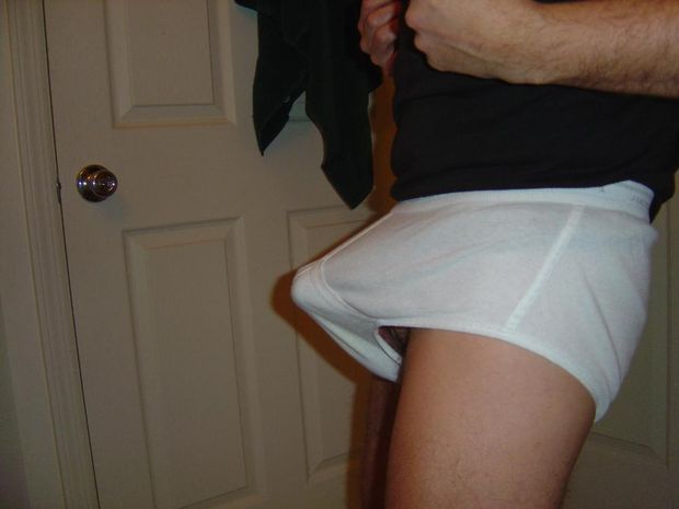 I worship the man in white briefs