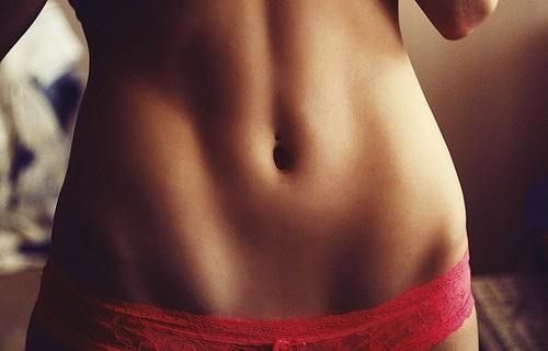 beautiful flat stomach