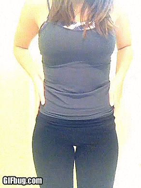 Busty yoga pants amateur flashing boobs